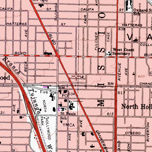 Topographic Map of Zion Full Gospel Tabernacle Church, CA