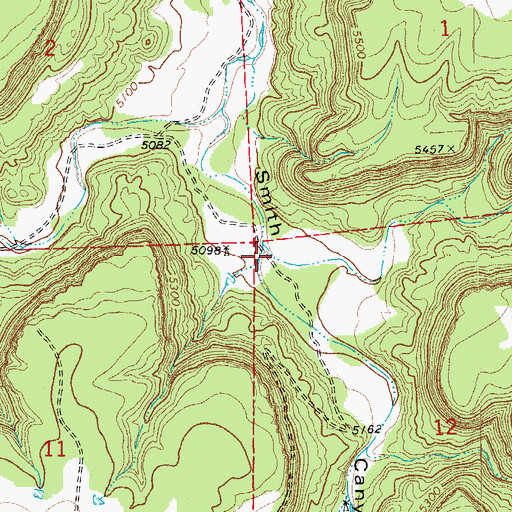 Topographic Map of Soldier Canyon, CO