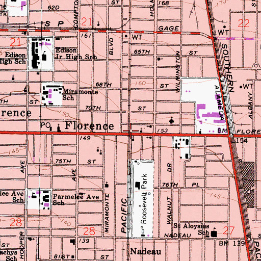Topographic Map of Full Gospel Assembly Church, CA
