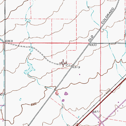 Topographic Map of Hudson Ranch, CO