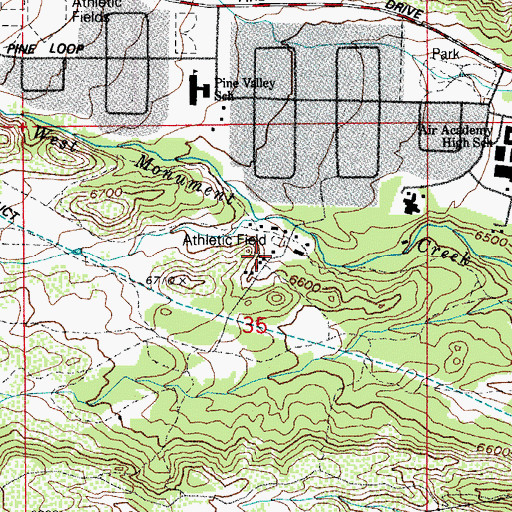 Topographic Map of Elkhorn Ranch (historical), CO