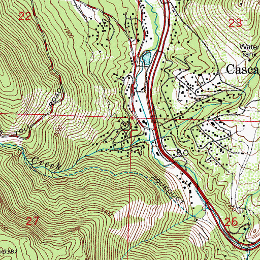 Topographic Map of Holy Rosary Chapel, CO