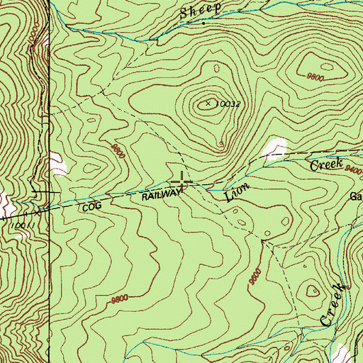 Topographic Map of Old Mountain View (historical), CO