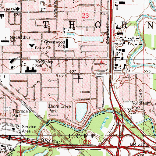 Topographic Map of Faith Reformed Church, IL