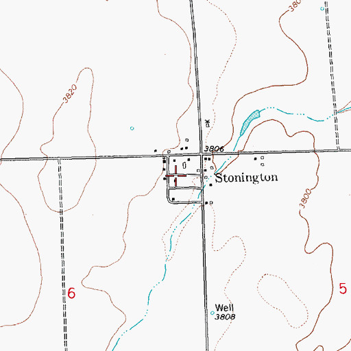 Topographic Map of Stonington, CO