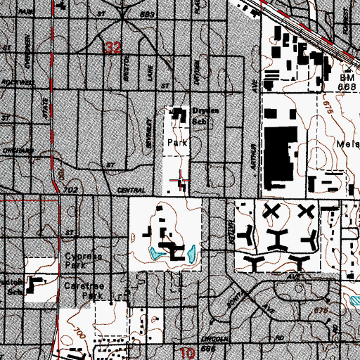 Topographic Map of Southminster Presbyterian Church, IL