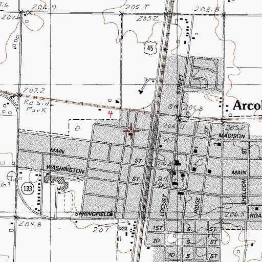 Topographic Map of Free Methodist Episcopal Church, IL