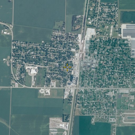 Aerial/Satellite Image of Nazarene Church (historical), IL