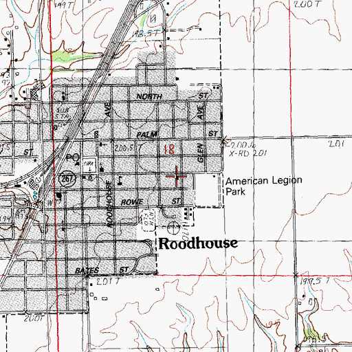 Topographic Map of Emmanuel Baptist Church, IL