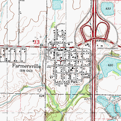 Topographic Map of Zion Lutheran Church, IL