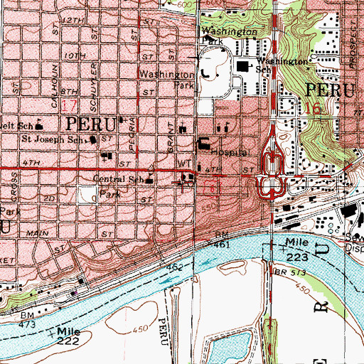 Topographic Map of First Church of Christ Scientist, IL