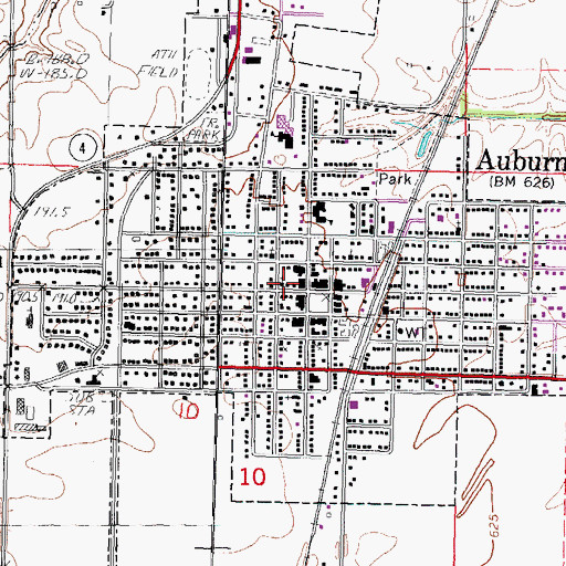 Topographic Map of Advent Christian Church, IL