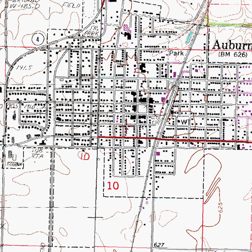 Topographic Map of Church of God, IL