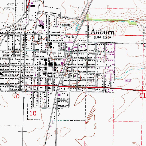 Topographic Map of Union Park, IL