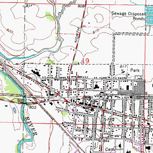 Topographic Map of Faith Tabernacle Church, IL
