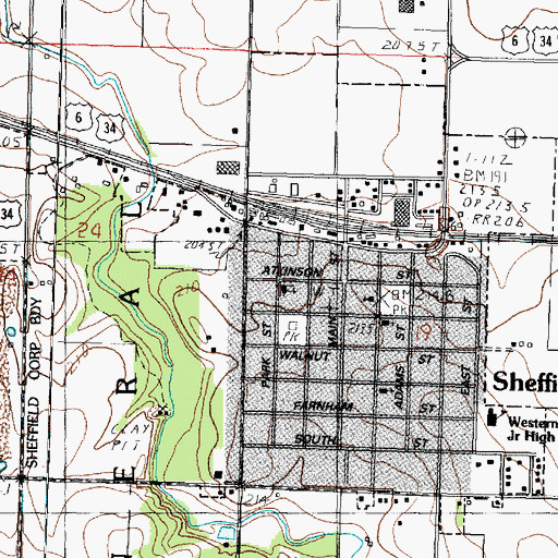 Topographic Map of Saint Patricks Church, IL