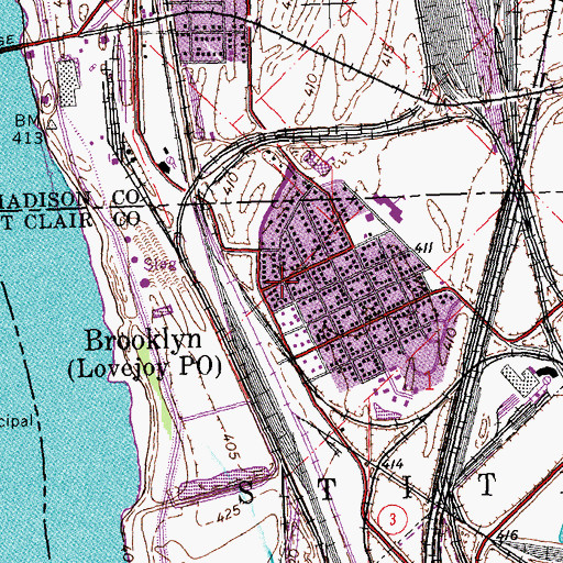Topographic Map of Corinthian Baptist Church, IL