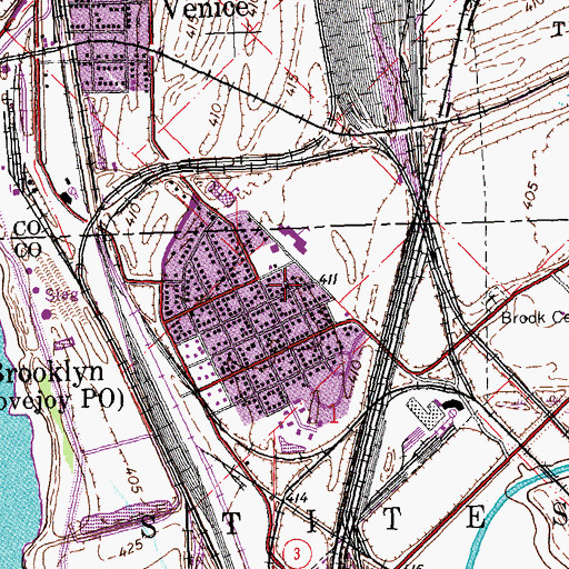 Topographic Map of First Free Will Baptist Church, IL