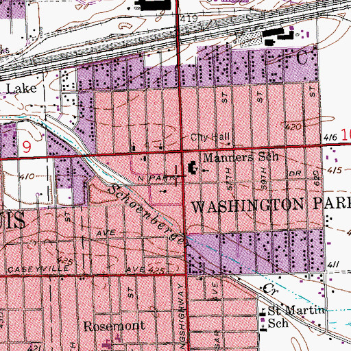 Topographic Map of Friendly Church of God, IL