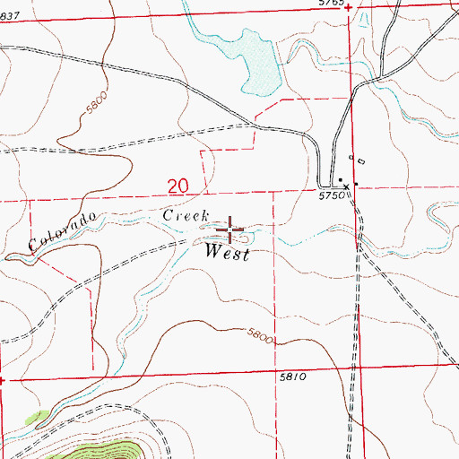 Topographic Map of Colorado Creek, CO