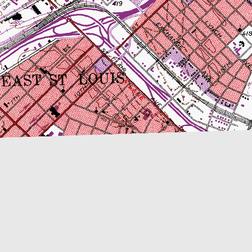 Topographic Map of Plymouth Congregational Church, IL
