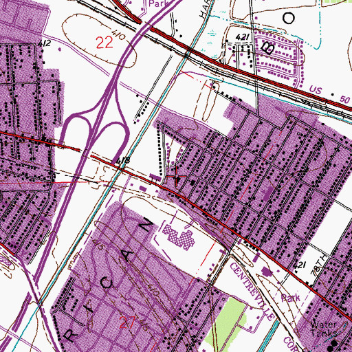 Topographic Map of Saint Constantine and Saint Helen Greek Orthodox Church, IL