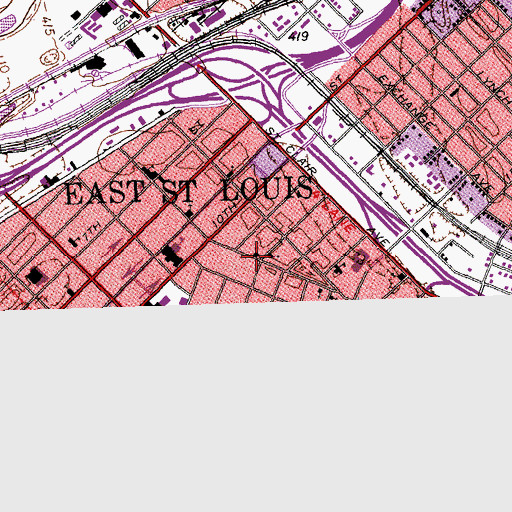 Topographic Map of Saint Shoghagat Armenian Church, IL