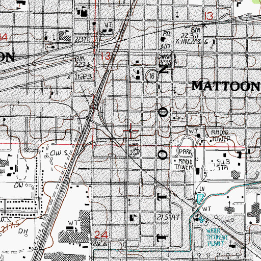 Topographic Map of Free Methodist Church, IL
