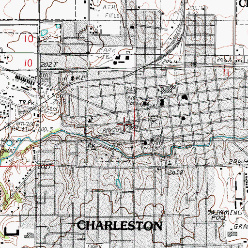 Topographic Map of Pilgrim Holiness Christian Church, IL