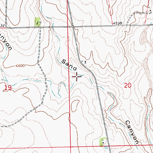 Topographic Map of West Sand Canyon, CO
