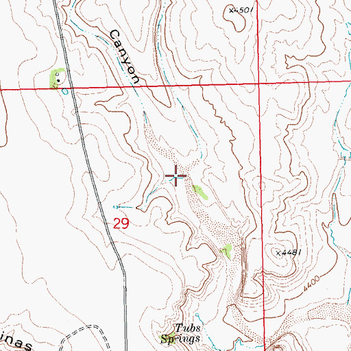 Topographic Map of East Sand Canyon, CO
