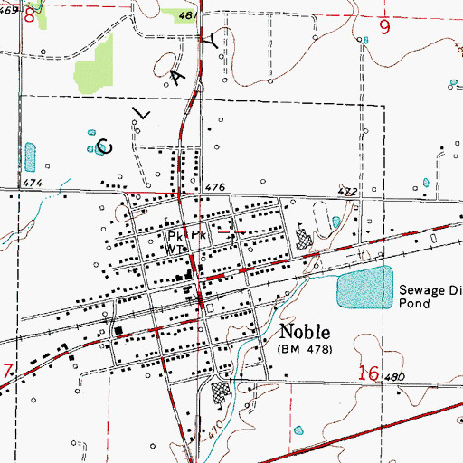 Topographic Map of Cornerstone Community Church, IL