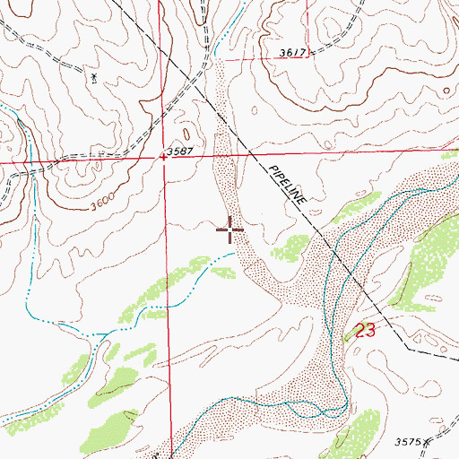 Topographic Map of Spring Canyon, CO