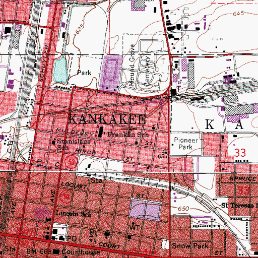 Topographic Map of Our Lady of Fatima Roman Catholic Mission, IL