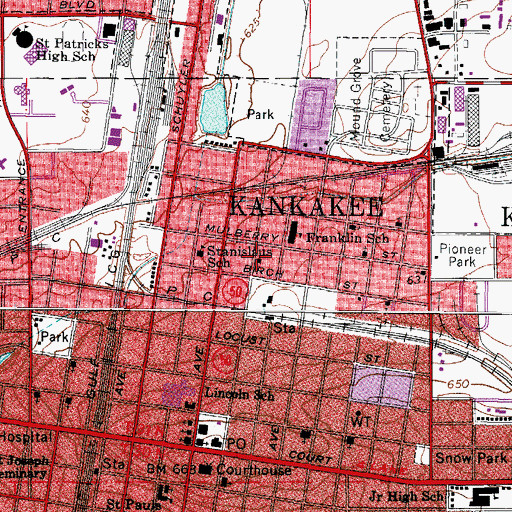 Topographic Map of Zion Gate Baptist Church, IL