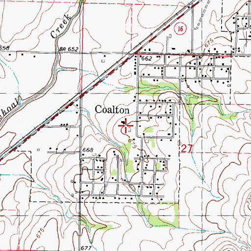 Topographic Map of Reliance Mine Number 9, IL