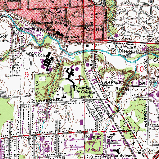 Topographic Map of Alverno Studio, OH
