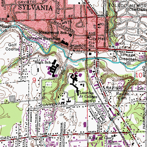 Topographic Map of Trinity House of Prayer, OH