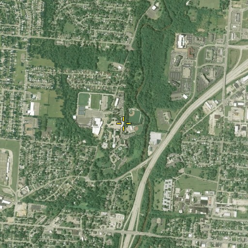 Aerial/Satellite Image of Saint Albert Hall, OH