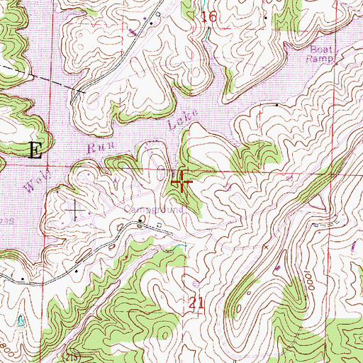 Topographic Map of Cherry Tree Trail, OH