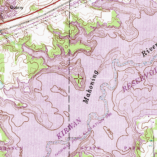 Topographic Map of Hickory Island, OH