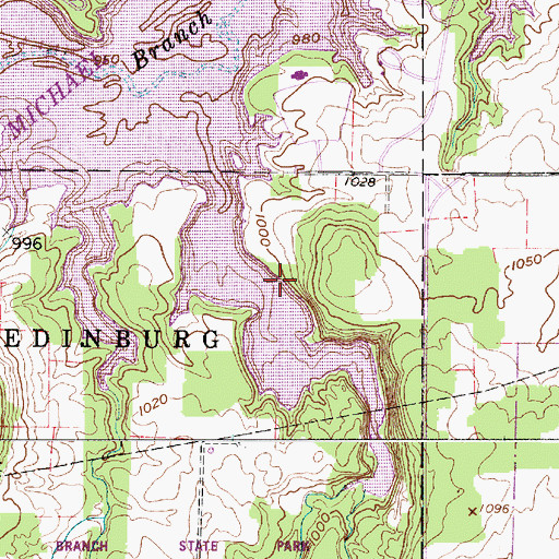Topographic Map of Silver Creek Bay, OH
