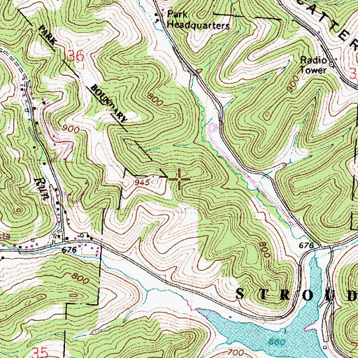 Topographic Map of Homestead Trail, OH