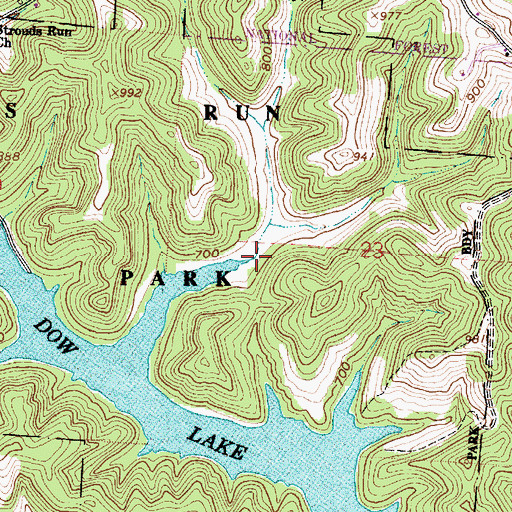 Topographic Map of Lakeview Trail, OH
