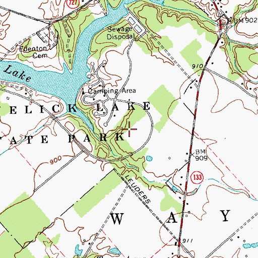 Topographic Map of Southwoods Trail, OH