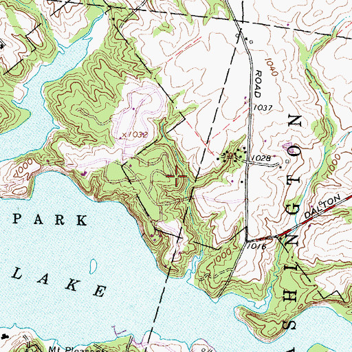 Topographic Map of Dogwood Trail, OH