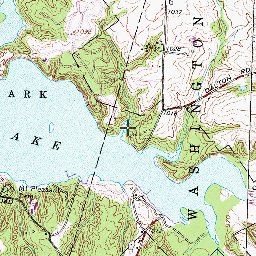 Topographic Map of Oldfield Trail, OH