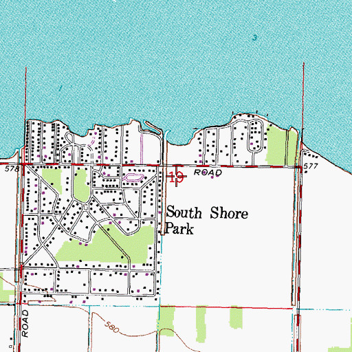Topographic Map of University of Toledo Lake Erie Research Center, OH