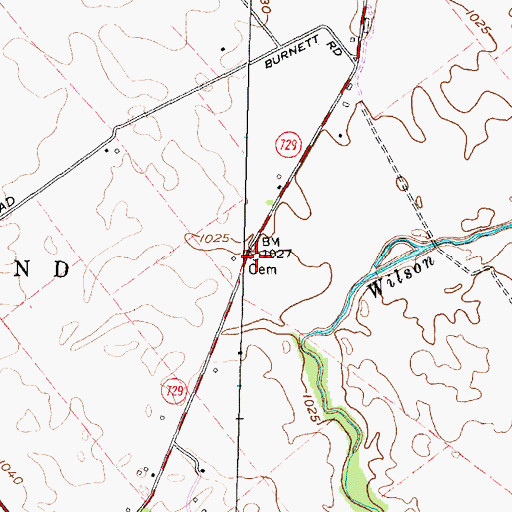 Topographic Map of Doan Cemetery, OH