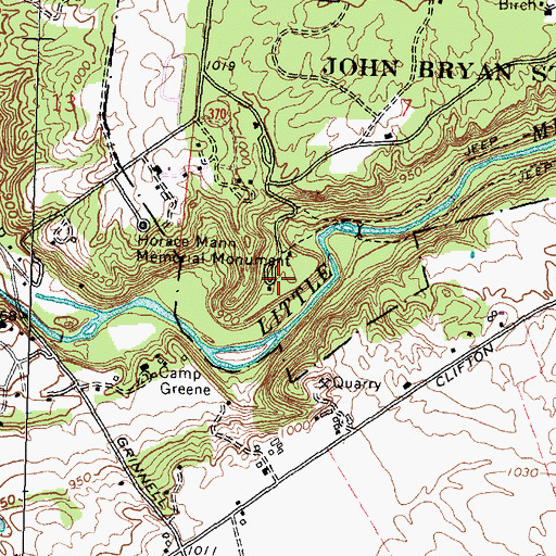Topographic Map of Lower Picnic Area, OH